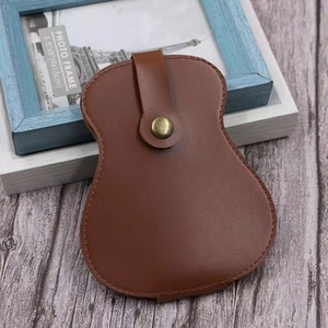 Portable Foldable Guitar Shape Pick Holders Durable Leather Plectrums Bag with Variety Picks Storage Gift for Music Lovers - Product Image 6