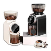 Nouvelle Mini Moulin à Café Électrique Automatique avec Boîtier en Plastique et Broyeur en Acier Inoxydable à Commande Tactile
