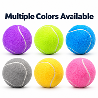 Jouet de balle de tennis couineur pour chien, pour le nettoyage des dents, rebondissant et interactif, jouet à mâcher d'entraînement pour chiens de petite, moyenne et grande taille