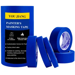 You Jiang 2 Inch 3M Anti-Uv 14 Dagen Schilder Tape Auto Auto Blauwe Schilders Tape Verwijdering Washi Afplakband Voor Het Schilderen