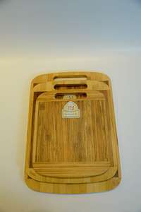 Planche à découper ronde en bois de bambou écologique GGN SR-WCB - Product Image 6