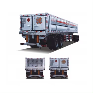 CNG 10 tüp yarı römork CNG <span class=keywords><strong>Tank</strong></span> kamyon 20 Feet 40 Feet yakıt <span class=keywords><strong>tank</strong></span>ı kamyon <span class=keywords><strong>LNG</strong></span> CNG gaz depolama - Product Image 5