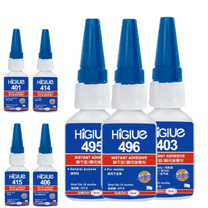 Adhesivo de cianoacrilato superpegamento instantáneo de albinismo de bajo olor de 20g 414 para caucho plástico metálico - Product Image 1