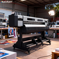 Impresora Lainkjet de Bajo Precio, Impresora Eco Solvente de 1.6m 1.8m, Máquina de Impresión de Banners y Adhesivos en Rollo, Impresión Publicitaria