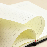 Bloc-notes personnalisé A5 avec logo d'entreprise, couverture en cuir PU personnalisable, carnet de notes de réunion de bureau de marque