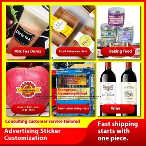 定制印刷卷BOPP七彩不干胶二维码贴纸透明胶小广告Logo标签 - Product Image 2