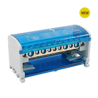 Conector de Bloque de Terminales para Caja de Distribución de Energía en Riel DIN de Cobre de 6 Polos SiRON Serie H501 500V/125A