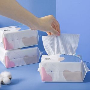 Lingettes pour le visage en <span class=keywords><strong>coton</strong></span>, lingettes à séchage douce, à usage sec et humide, nettoyantes pour la peau sensible - Product Image 2