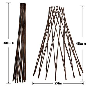 Obelisco de Bambú Moderno para Jardín, Estructura Hueca para Decoración de Paisajes, Soporte Ecológico para Cercas - Product Image 6