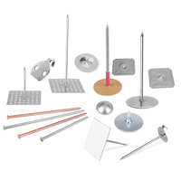 Clou de soudure CD (acier, tige lisse, finition polie) certifié ISO9001, marque MPS pour isolation thermique et réfractaire