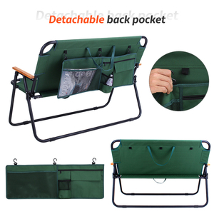 Chaise de camping pliable légère et confortable à double siège avec structure métallique extérieure de conception nouvelle - Product Image 5