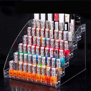 Estante de plástico PS para esmalte de uñas, pared de exposición de salón, estante de almacenamiento de 7 capas para esmalte de uñas - Product Image 6