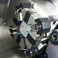 Tour CNC à banc incliné TCK50, portée de coupe 500 mm, commande GSK988T, tourelle 8 positions, machine de tournage robuste, moteur de broche 15 kW, mandrin 8 pouces pour