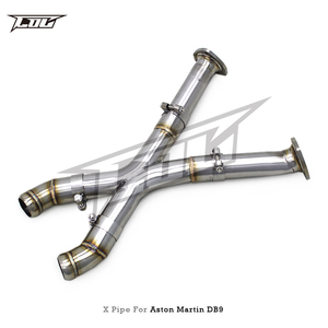 Tuyau en X pour <span class=keywords><strong>Aston</strong></span> <span class=keywords><strong>Martin</strong></span> DB9 Vantage Zagato Rapide 6.0 V12 – Système d'échappement de performance pour <span class=keywords><strong>moto</strong></span>, tube avant - Product Image 6