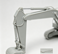 Contoh Model Skala Kendaraan Teknik Excavator Kustom, Layanan Manufaktur Prototipe Cetak 3D Kustom