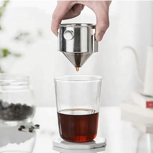 Changkehome Bộ lọc cà phê giấy lọc đôi bằng thép không gỉ 304 cốc lọc cà phê gấp đôi tai - Product Image 1