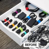 Pita Pengikat Kabel Velcro Nylon Multi-Warna yang Dapat Digunakan Kembali, Perekat Kuat dengan Fitur Tahan Panas
