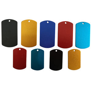 Etiqueta de identificación de mascota en forma de círculo, etiquetas de nombre de perro de <span class=keywords><strong>metal</strong></span> de aluminio - Product Image 2