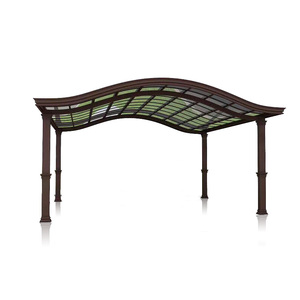 Kits de carport pour 2 voitures avec toit <span class=keywords><strong>en</strong></span> polycarbonate et lucarne - Product Image 2