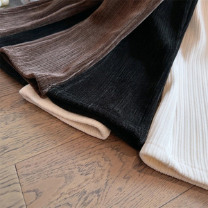 Baby Girl Corduroy Flared <b>Pants</b> Fleece <b>Lined</b> Thick Long Casual Korean Style Solid Color Cotton Fabric Autumn Winter - Product Image 4
