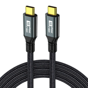 高功率 <span class=keywords><strong>USB</strong></span> 3.2 <span class=keywords><strong>USB</strong></span> C 全功能电缆 100W PD 8K 显示 20Gbps 数据同步 适用于笔记本电脑显示器游戏玩家 - Product Image 1