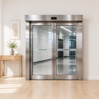 Porte sectionnelle automatique en acier inoxydable, résistante au feu 3 heures, pour entrepôt industriel, taille et couleur personnalisées, OEM |   Direct