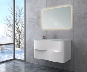Armoire de salle de bain led en forme d'arc meubles <span class=keywords><strong>vanité</strong></span> juste armoire de salle de bain et <span class=keywords><strong>vanité</strong></span> avec led bleue - Product Image 3