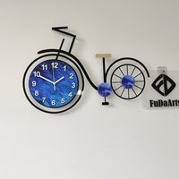 Nouvelle Horloge Murale Grande 3D en Acrylique 63x43 CM pour Vélo, Décoration d'Intérieur Personnalisée, Montre de Luxe pour la Maison, Dropshipping DDP
