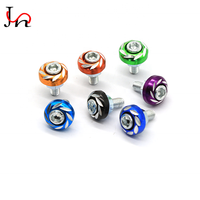 Joint en aluminium multicolores pour moto, pièces, 6mm, modification de la plaque décorative de lave-linge à tête hexagonale, attaches à boulons de plaque d'immatriculation