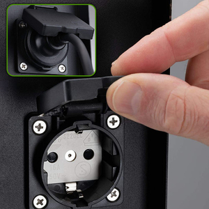 Colonne de prises extérieure pour jardin à 3 prises avec capteur intelligent NFC et prise en charge du SDK pour barbecue, vélo électrique, désherbeur IP44 - Product Image 5