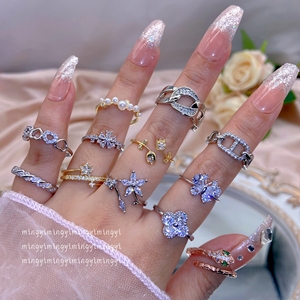 Anillo de compromiso de plata 925 accesorios de plata 925 joyas originales para damas joyeria último diseño de anillo de oro para mujer - Product Image 1