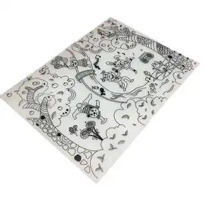 厂家价格可洗硅胶餐垫儿童绘画硅胶着色绘图桌垫