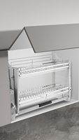 Armários De Parede De Cozinha Cestas Pull-Out De Elevação Armários De Parede Superior Cestas Pull-Out Verticais Racks De Armazenamento De Tampão De Elevação