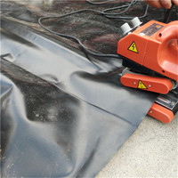 Géomembrane HDPE imperméable de 1,2 mm, membrane plastique anti-âge et anti-humidité pour revêtement de bassin, revêtement de barrage, revêtement de bassin piscicole, revêtement de pente