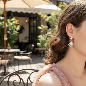 Trending di lusso da donna rosa oro con foglia di fiocco orecchini a farfalla vendita calda all'ingrosso gioielli di moda - Product Image 3