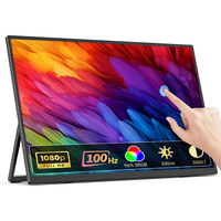 Moniteur tactile portable Eimio 21,5 pouces IPS, tactile capacitif 10 points, USB-C Plug and Play, deuxième écran externe pour ordinateur portable, téléphone, OEM ODM