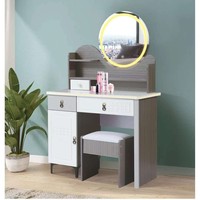 Ensemble de coiffeuse pour la maison style italien nordique léger et luxueux Cyber Popular avec tabouret Rock Board Vanités de maquillage pour la chambre à coucher