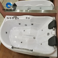 Baignoire d'angle de luxe à hydromassage avec jets, nouvelle collection, très demandée
