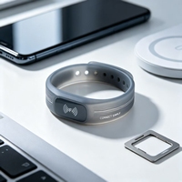 Pulsera de Silicona Impermeable con Código QR, NFC, RFID 13.56MHz 1K/215/216/D41/D43/4K/8K, Certificación ISO, Mini Etiqueta Personalizada, Tarjeta de Membresía