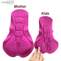 Vêtements de famille parent-enfant, 5 à 10 ans, pantalon de cyclisme rembourré en gel 7 heures, insert en tissu chamois pour enfants