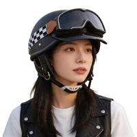 Lunettes de protection rétro en TPU de marque neutre pour motos Davidson, résistantes au vent et au sable, pour casques demi-ou 3/4 pour la conduite tout-terrain