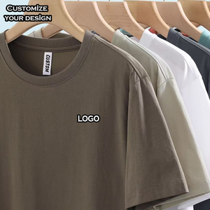 Camiseta de Algodón 100% Personalizada al por Mayor con el Logotipo de su <span class=keywords><strong>Marca</strong></span>, Camisetas Casuales Lisas para Hombre - Product Image 1