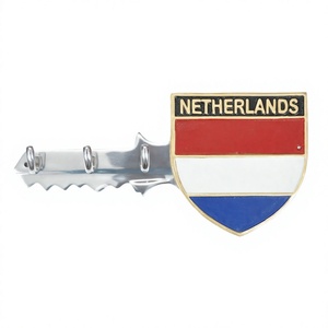 Crochet et rail de drapeau des Pays-Bas Type d'installation facile Porte-serviettes en fonte d'aluminium Porte-clés Crochets multifonctionnels montés sur la porte - Product Image 1