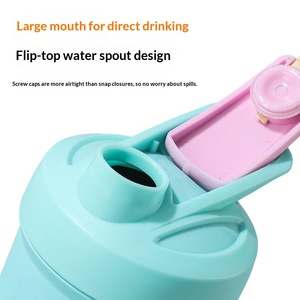 Bouteille <span class=keywords><strong>shaker</strong></span> isotherme à double paroi en acier inoxydable 304 de 24 oz, performance thermique de 12 à 24 heures, personnalisable pour les protéines et la salle de sport - Product Image 3