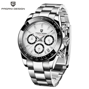 PAGANI DESIGN PD-1644 orologio al quarzo da <span class=keywords><strong>uomo</strong></span> di marca movimento giapponese cinturino in <span class=keywords><strong>acciaio</strong></span> inossidabile calendario automatico orologio da <span class=keywords><strong>uomo</strong></span> impermeabile - Product Image 6