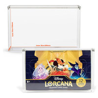 Boîte de rangement acrylique Premium Clear Lorcana Booster Box avec aimants N52, résistance aux UV, étui acrylique Lorcana Trove