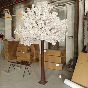 Ventas directas de fábrica, árbol de Sakura Artificial de 1,2 M, árbol de flor de melocotón simulado, árbol de deseos, decoración de banquete de boda - Product Image 2