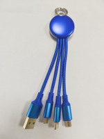 Cable DE DATOS USB luminoso con logotipo luminoso 3 en 1 personalizado con capacidades de carga múltiple LED para fines promocionales