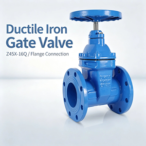 Z45X-16Q Ductile Iron Non-Rising Stem Resilient Seated Gate Manual Flanged Soft <b>Seal</b> Water Shut-off - Product Image 5
