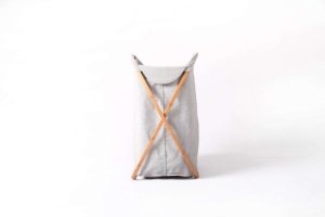 Magus Superior Quality Modern Rectangle Bamboo Foldable Multi-Function Laundry <b>Hamper</b> for Clothing <b>Storage</b> - Product Image 3